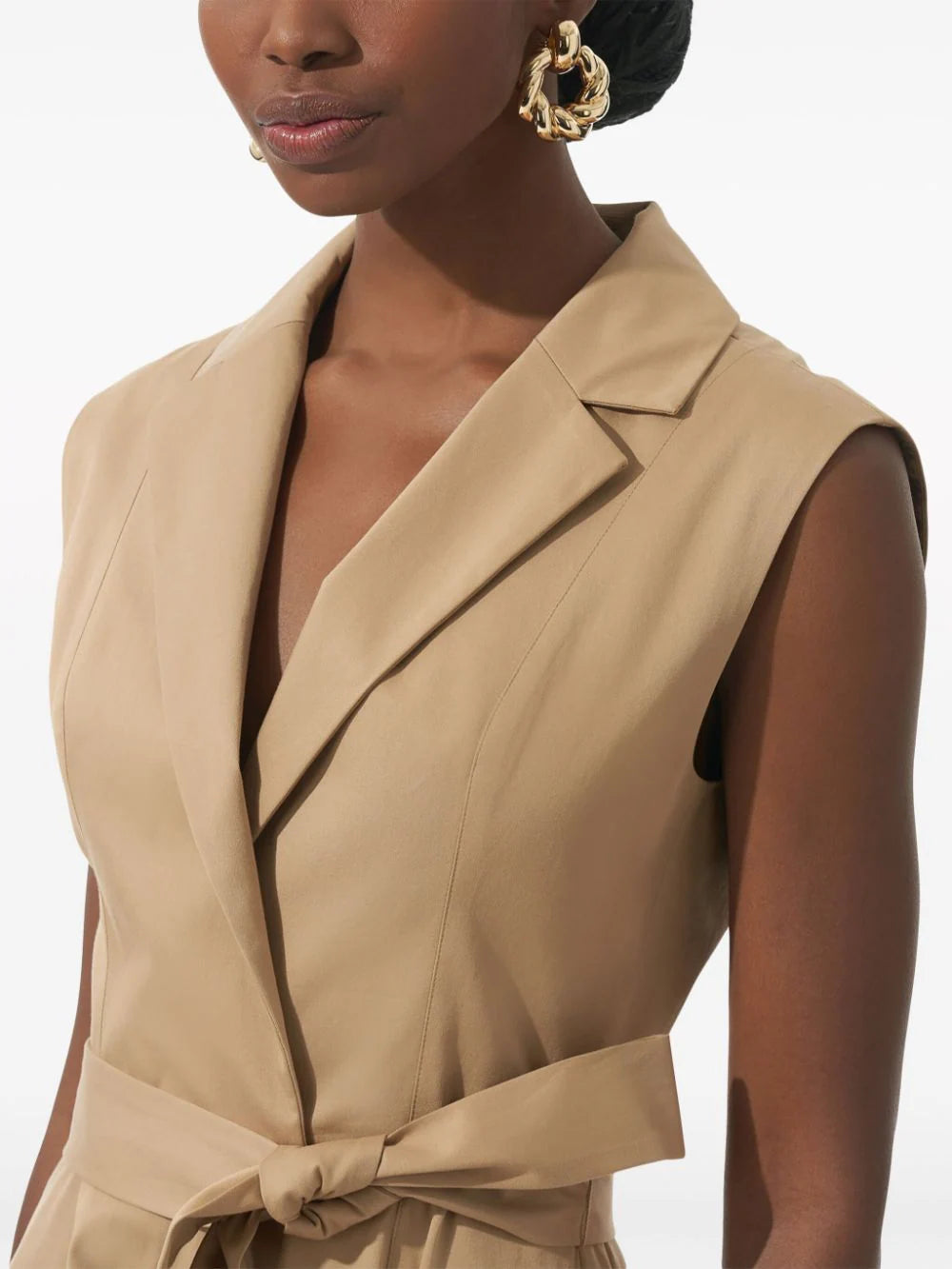 Carolina Herrera belted trench midi dress