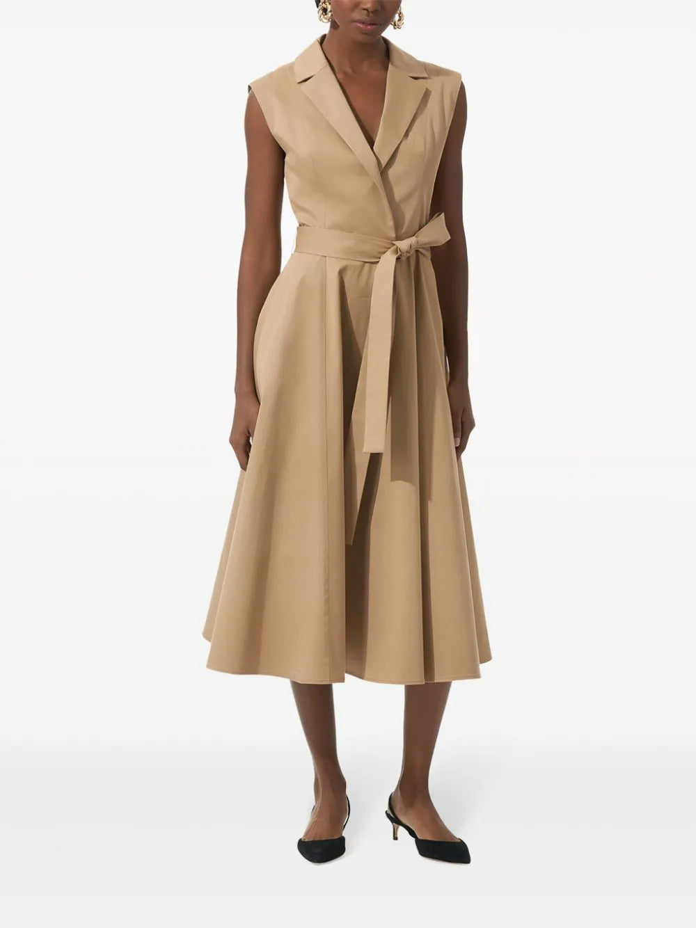 Carolina Herrera belted trench midi dress