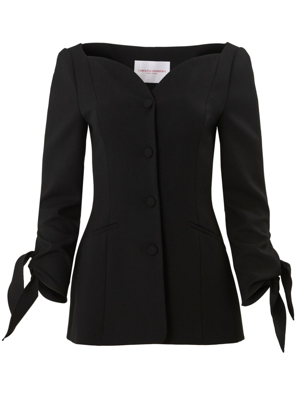 Carolina Herrera  curved-neckline jacket