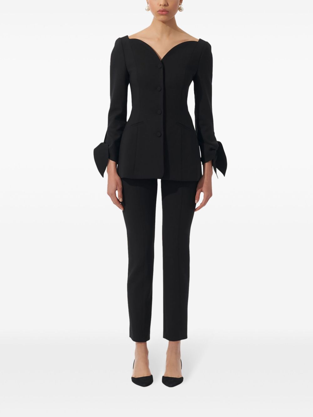 Carolina Herrera  curved-neckline jacket