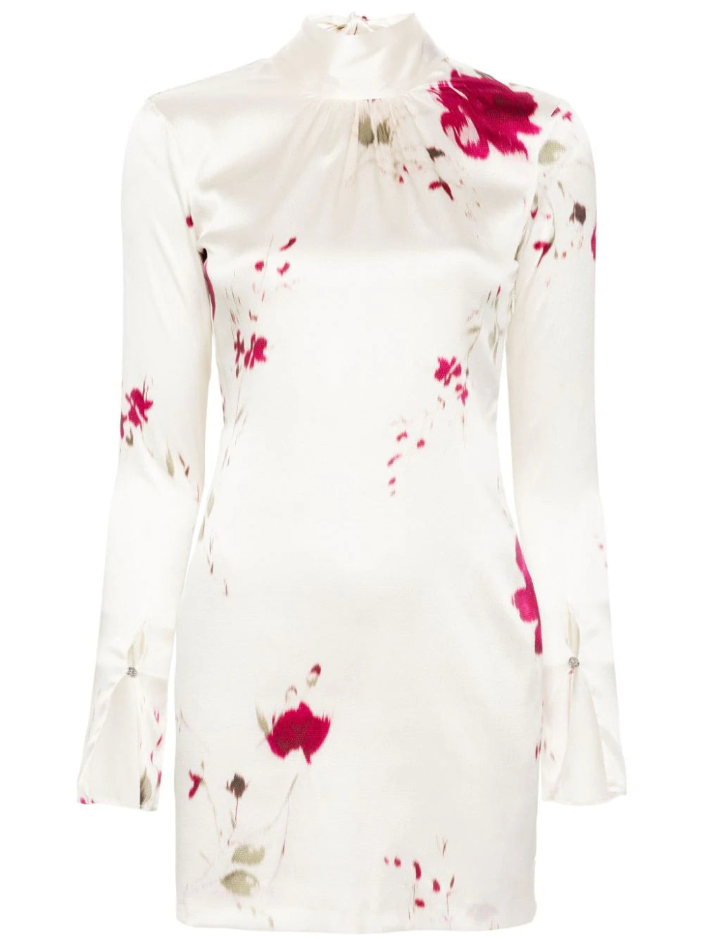 Blumarine  roses-print satin mini dress