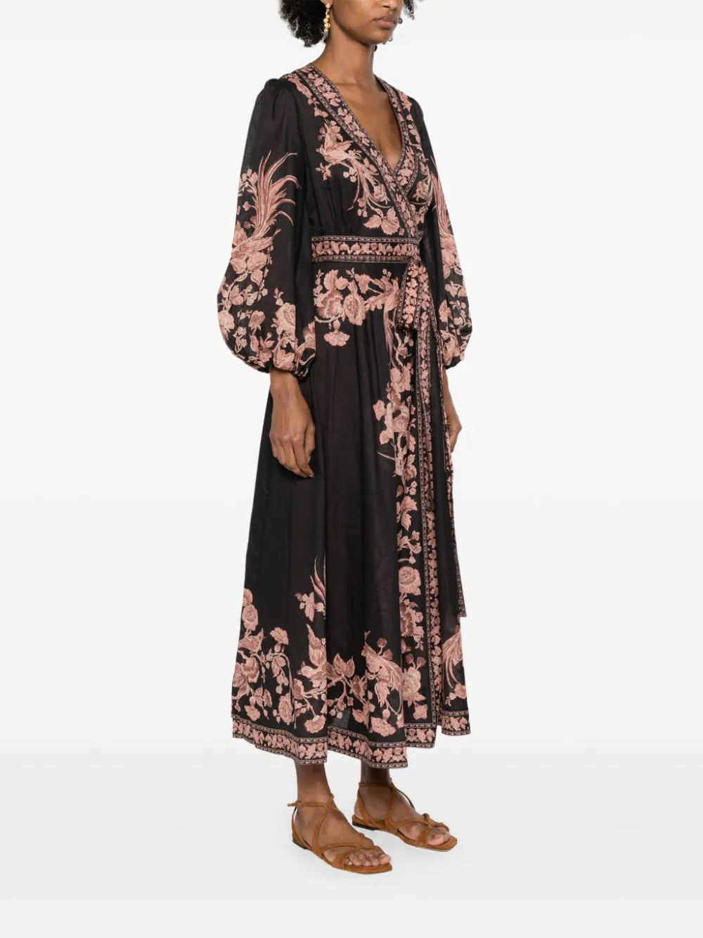 ZIMMERMANN  Waverly wrap midi dress