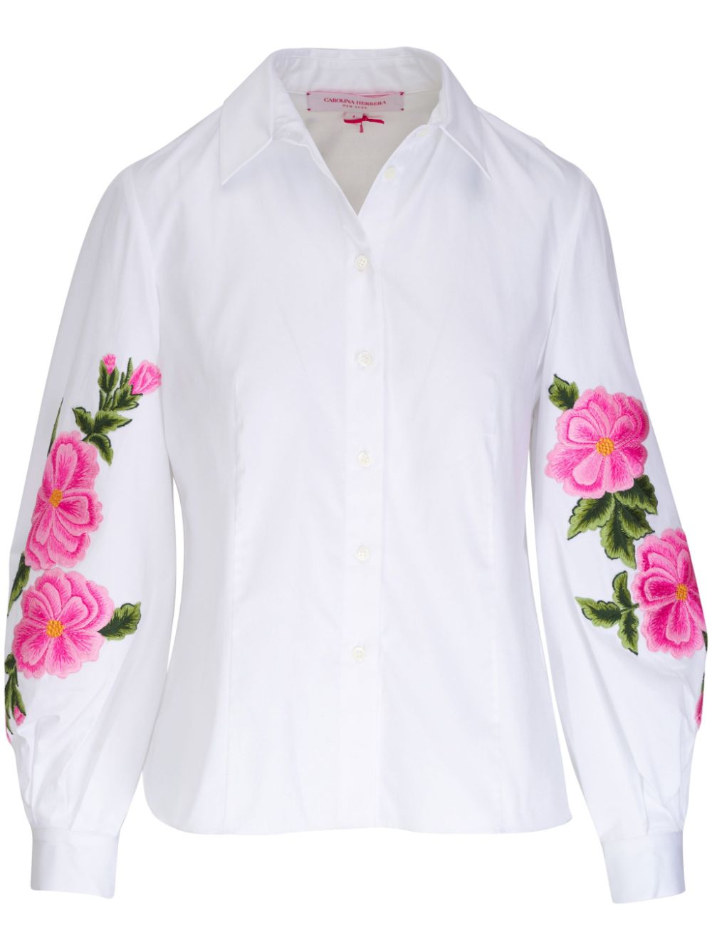 Carolina Herrera  floral-embroidered shirt