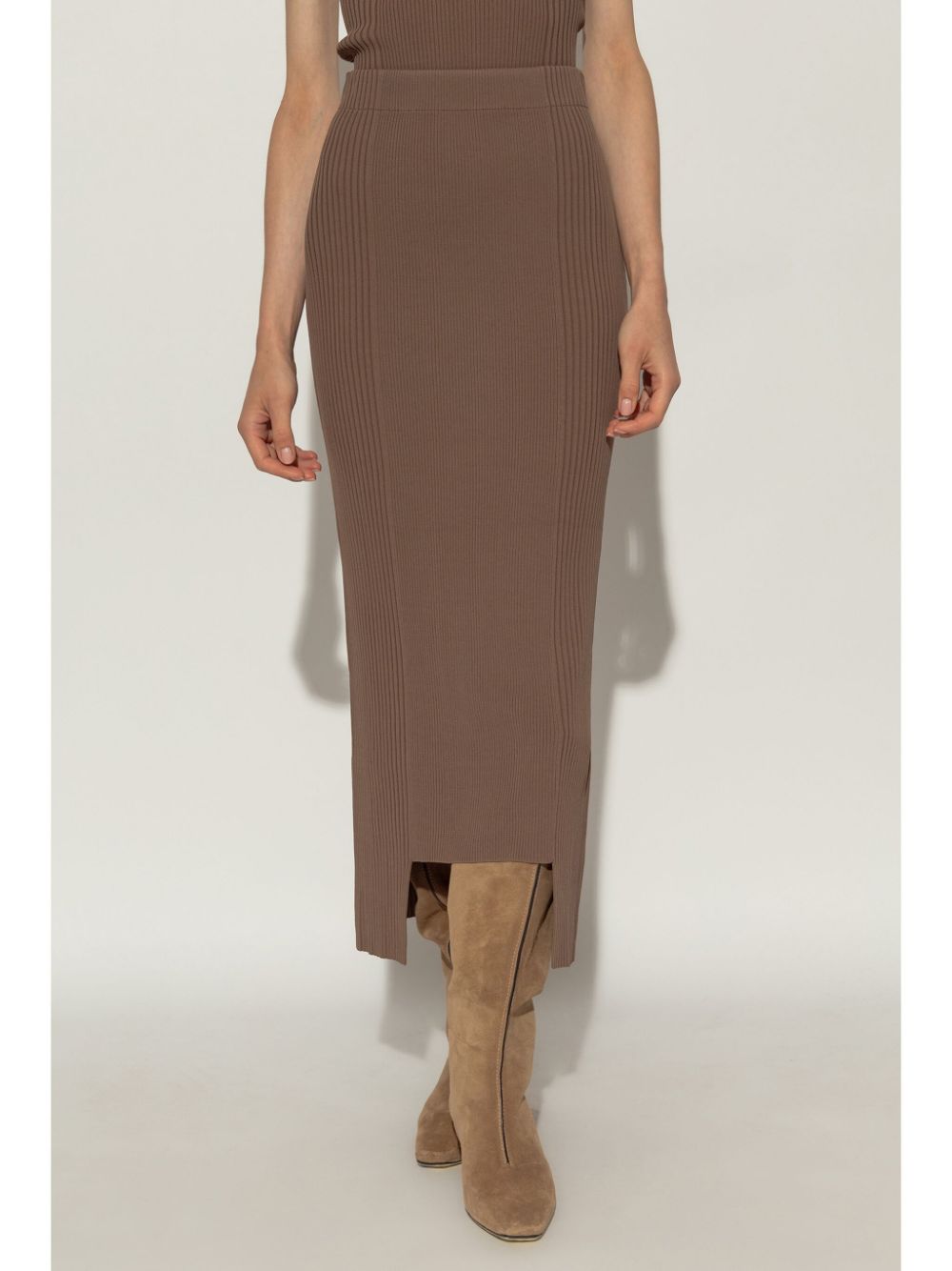 By Malene Birger  Merine ribbed midi skirt