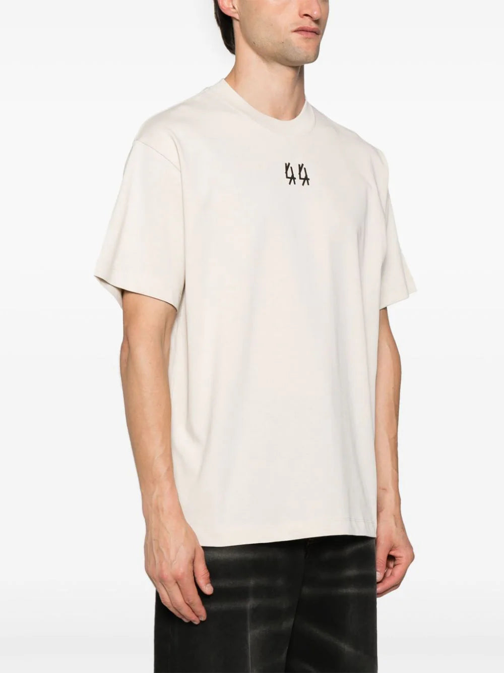 44 LABEL GROUP  Lasered cotton T-shirt