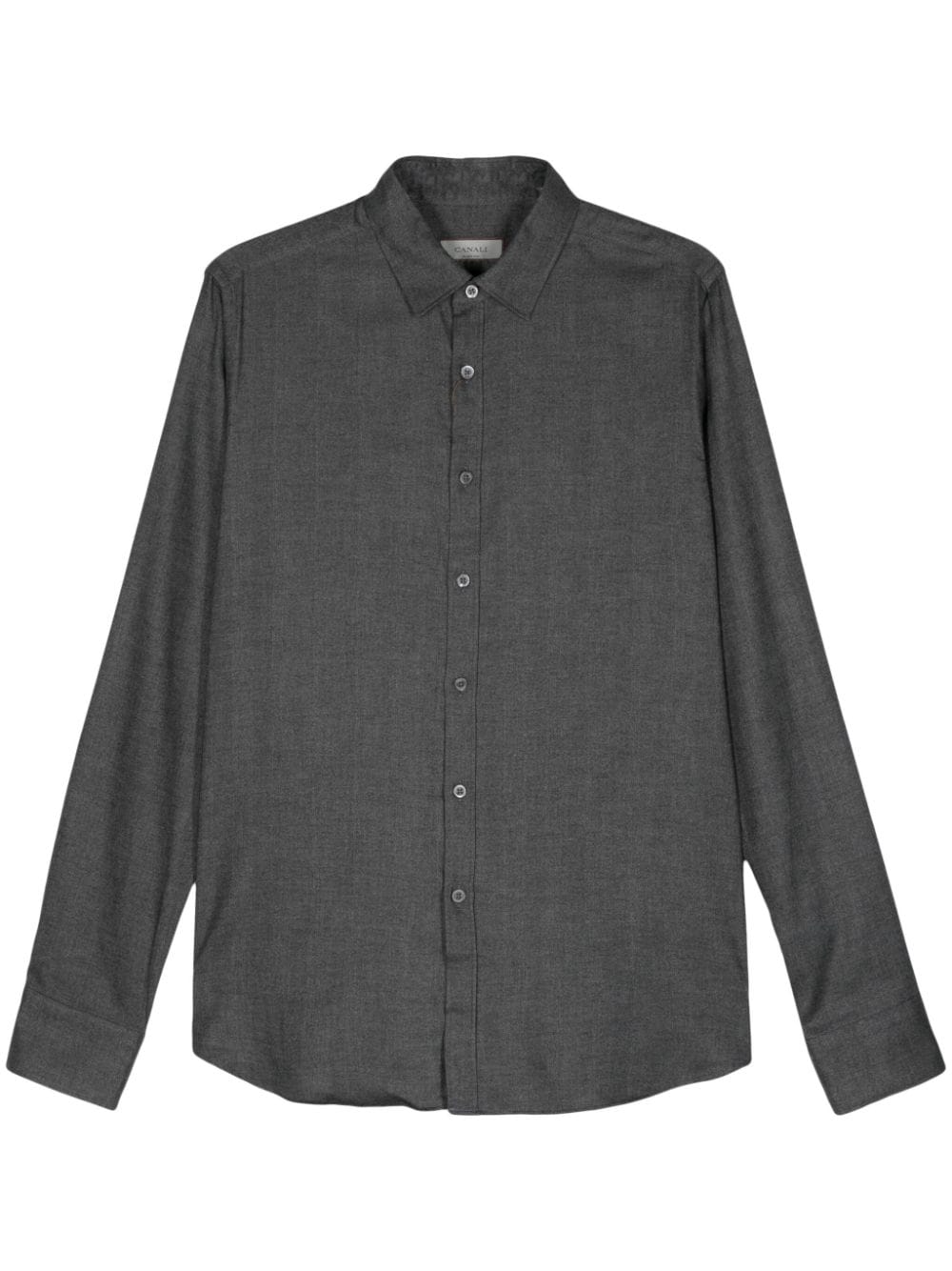 Canali  herringbone-pattern shirt