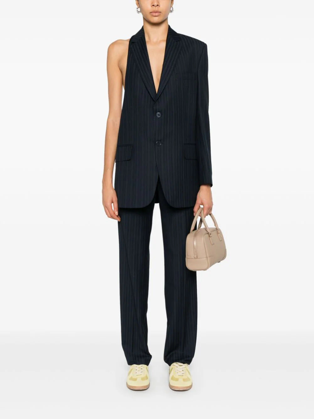 BETTTER  pinstriped tailored straight trousers