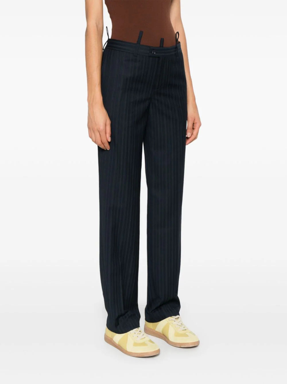 BETTTER  pinstriped tailored straight trousers