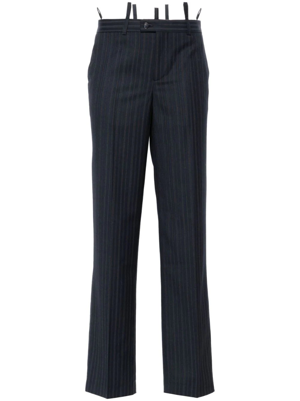 BETTTER  pinstriped tailored straight trousers