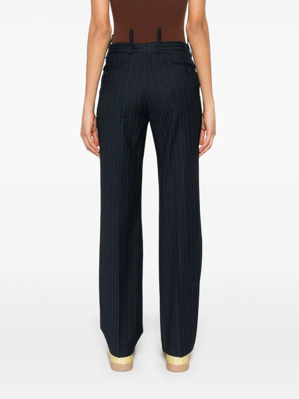 BETTTER  pinstriped tailored straight trousers