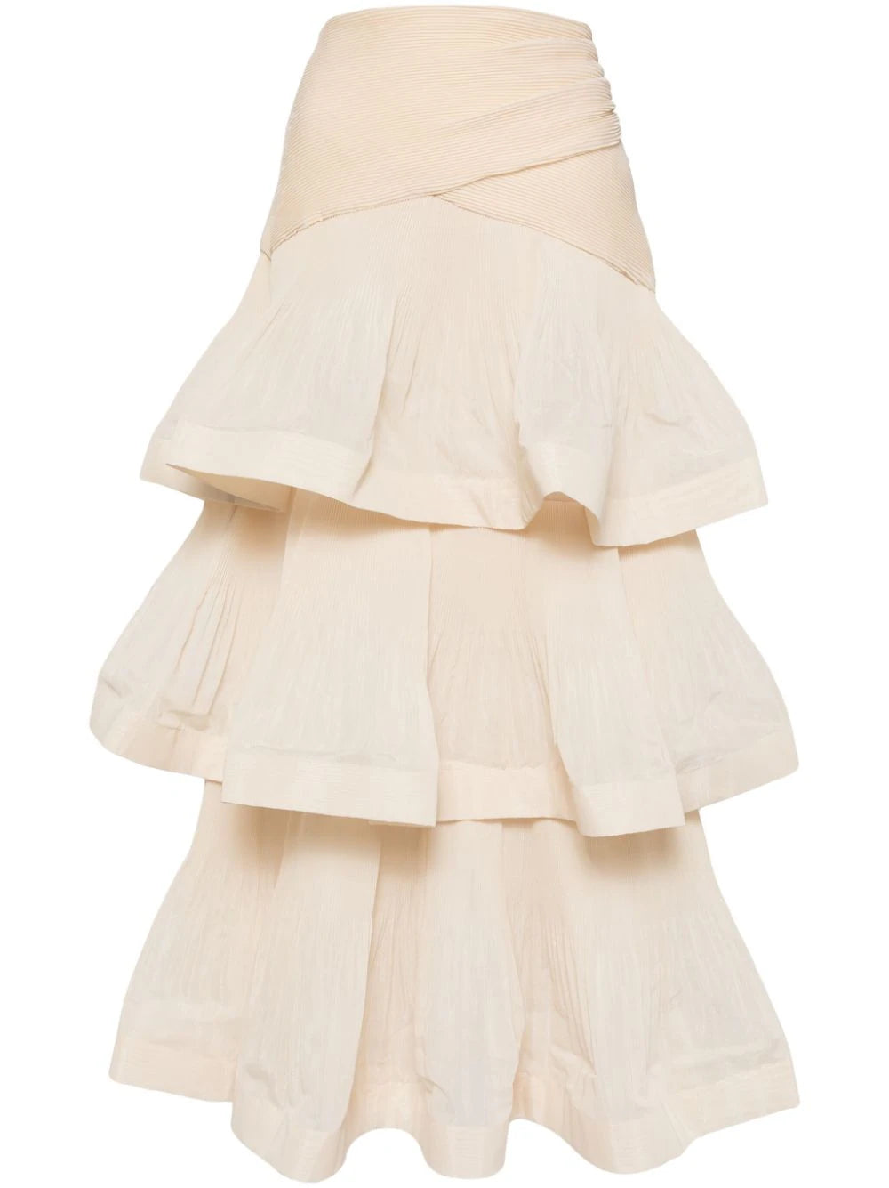 ZIMMERMANN  pleated tiered skirt