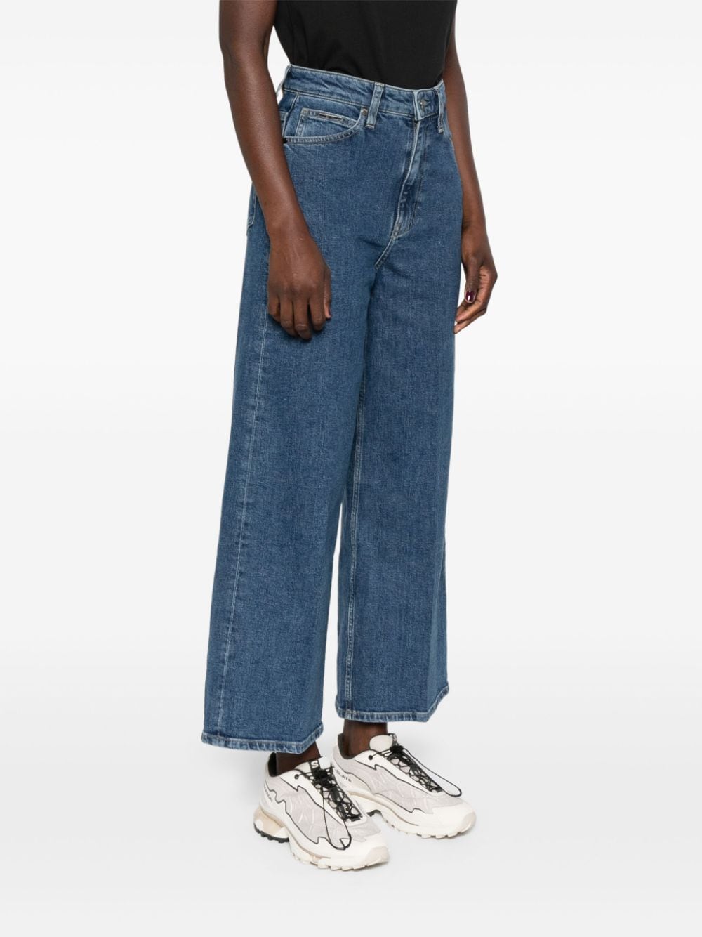 Calvin Klein  high-rise wide-leg jeans