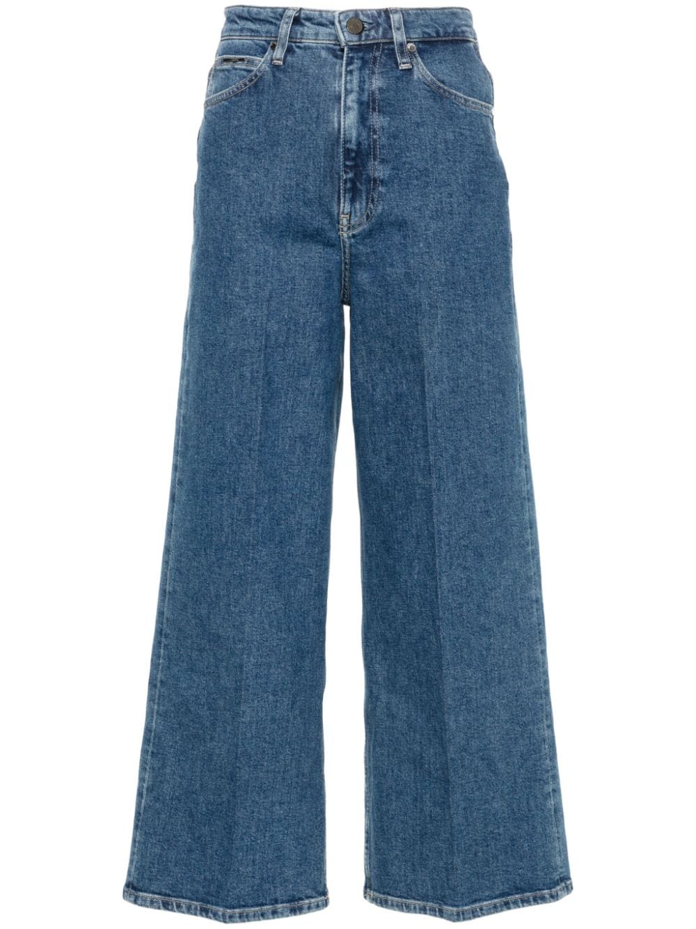 Calvin Klein  high-rise wide-leg jeans