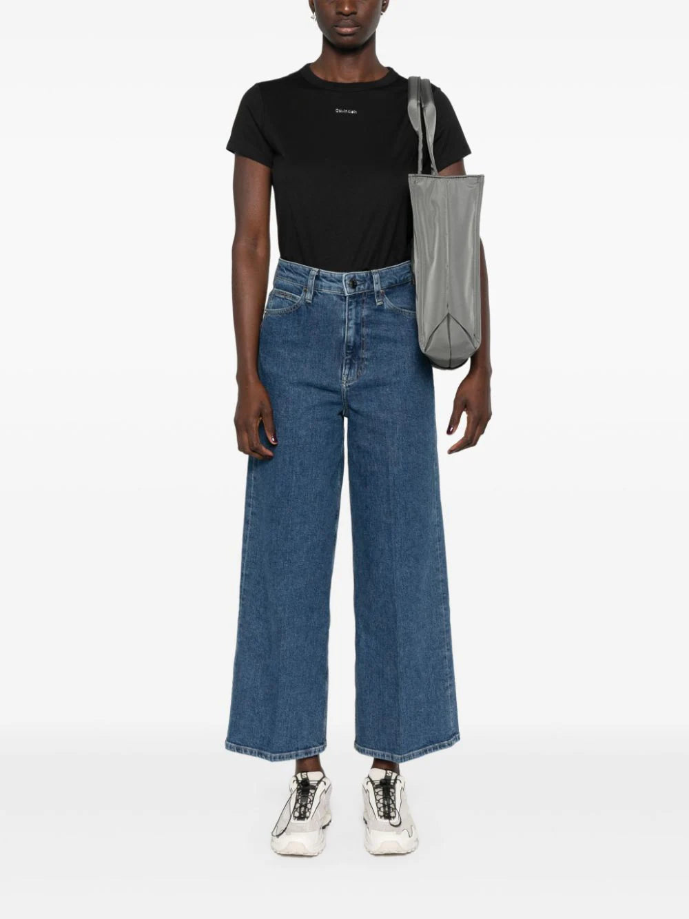 Calvin Klein  high-rise wide-leg jeans
