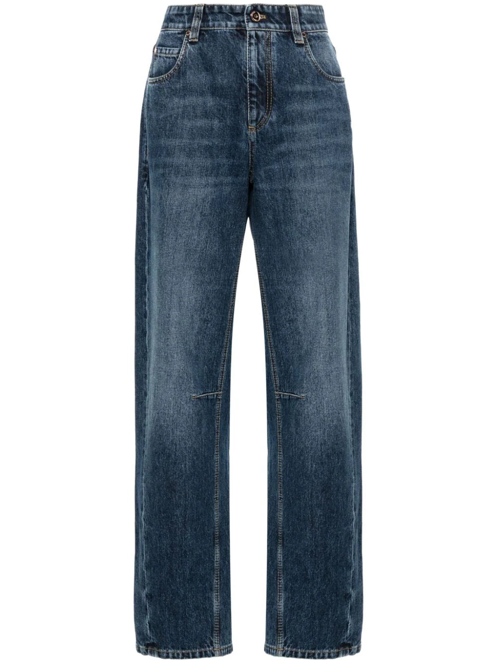 Brunello Cucinelli  logo-tag straight jeans