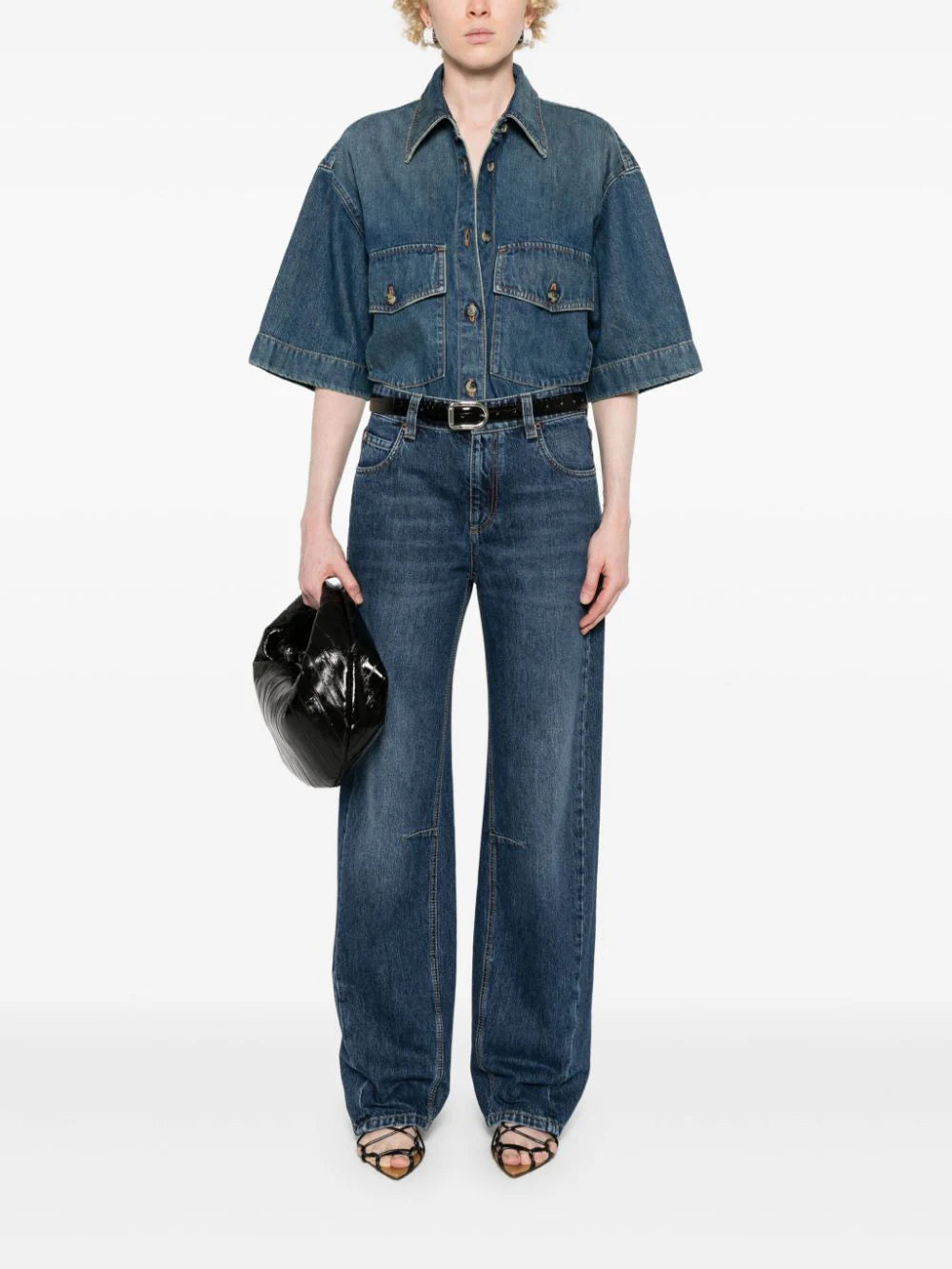 Brunello Cucinelli logo-tag straight jeans