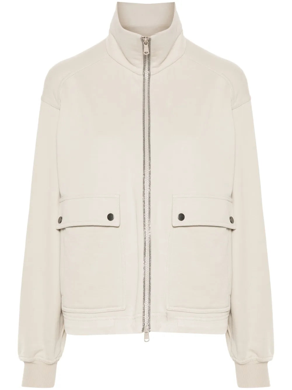 Brunello Cucinelli  Monili chain zip-up sweatshirt