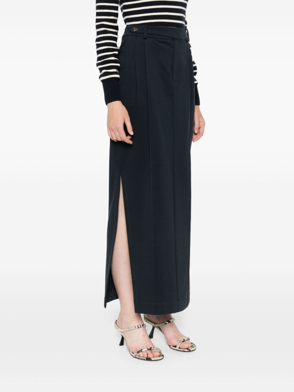 Brunello Cucinelli  pleat-detailing pencil skirt
