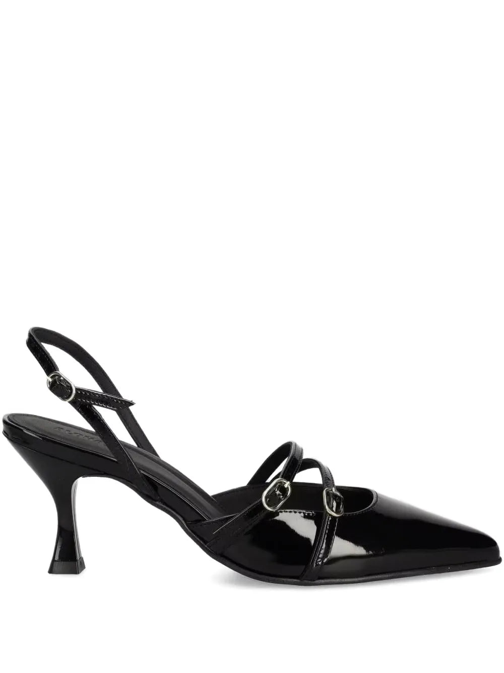 ALOHAS  75mm patent-leather slingback pumps