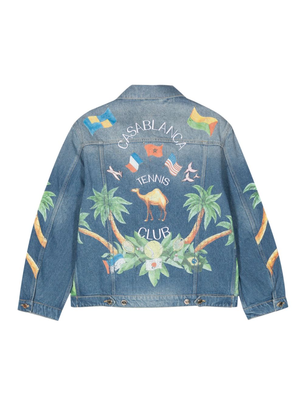 Casablanca Tennis Club denim jacket