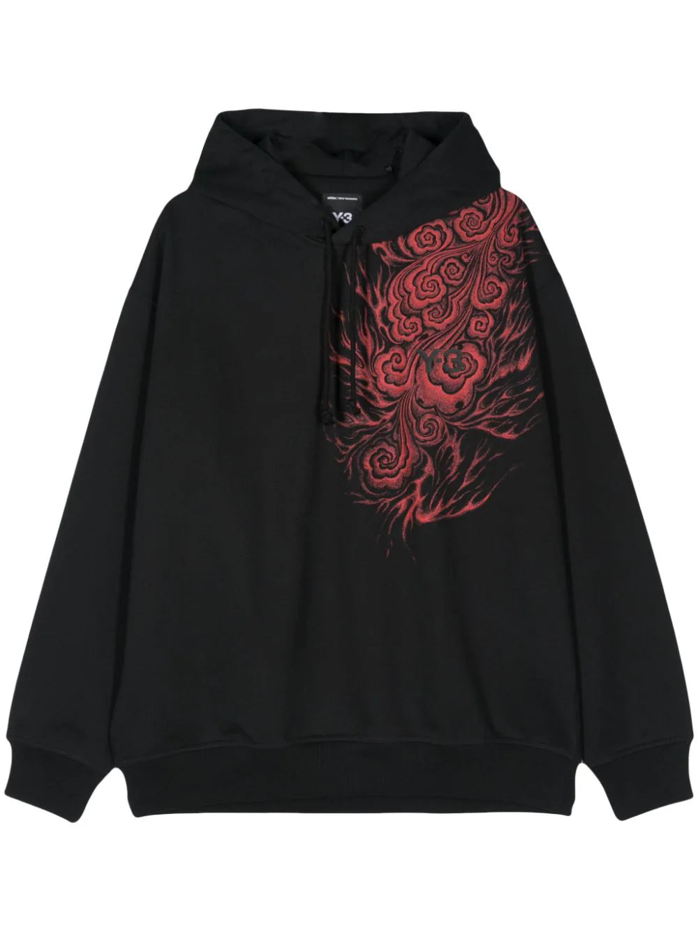 Y-3  x Japanese Football Association flame-print hoodie