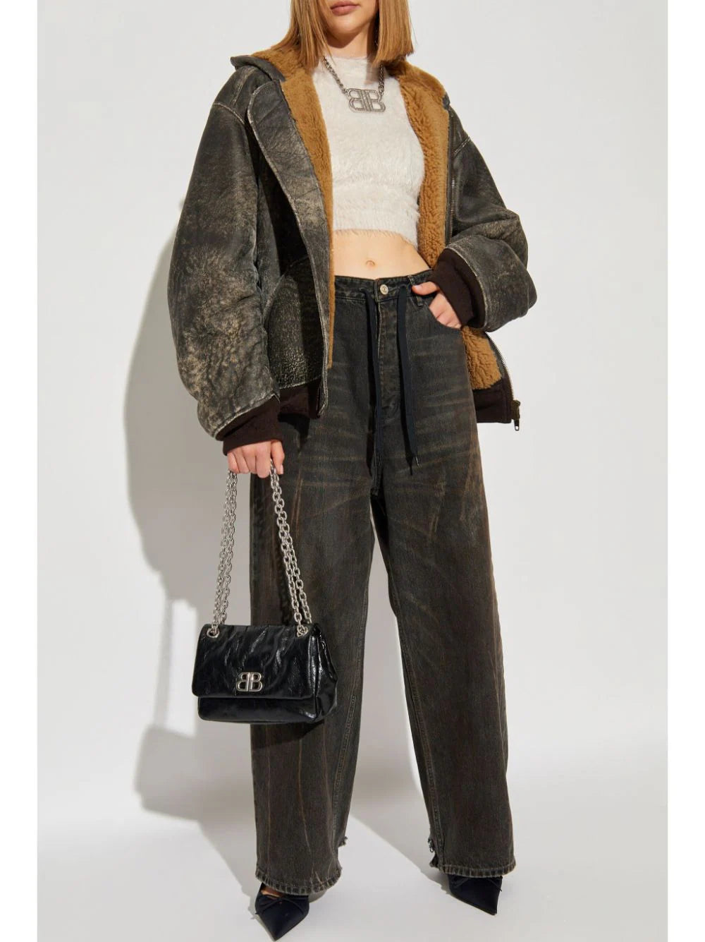 Balenciaga vintage effect jeans