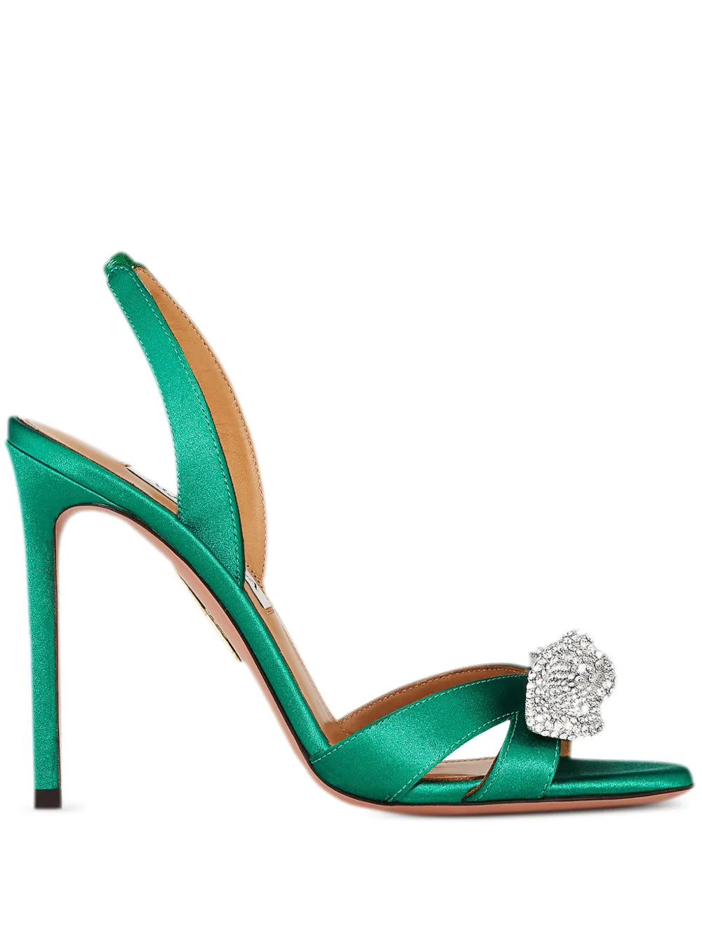 Aquazzura  105mm Very Bow Tie Crystal sandals