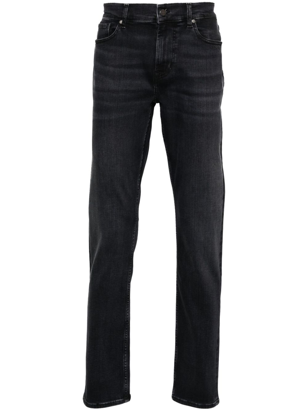 7 For All Mankind  Slimmy Luxe Performance mid-rise slim-cut jeans