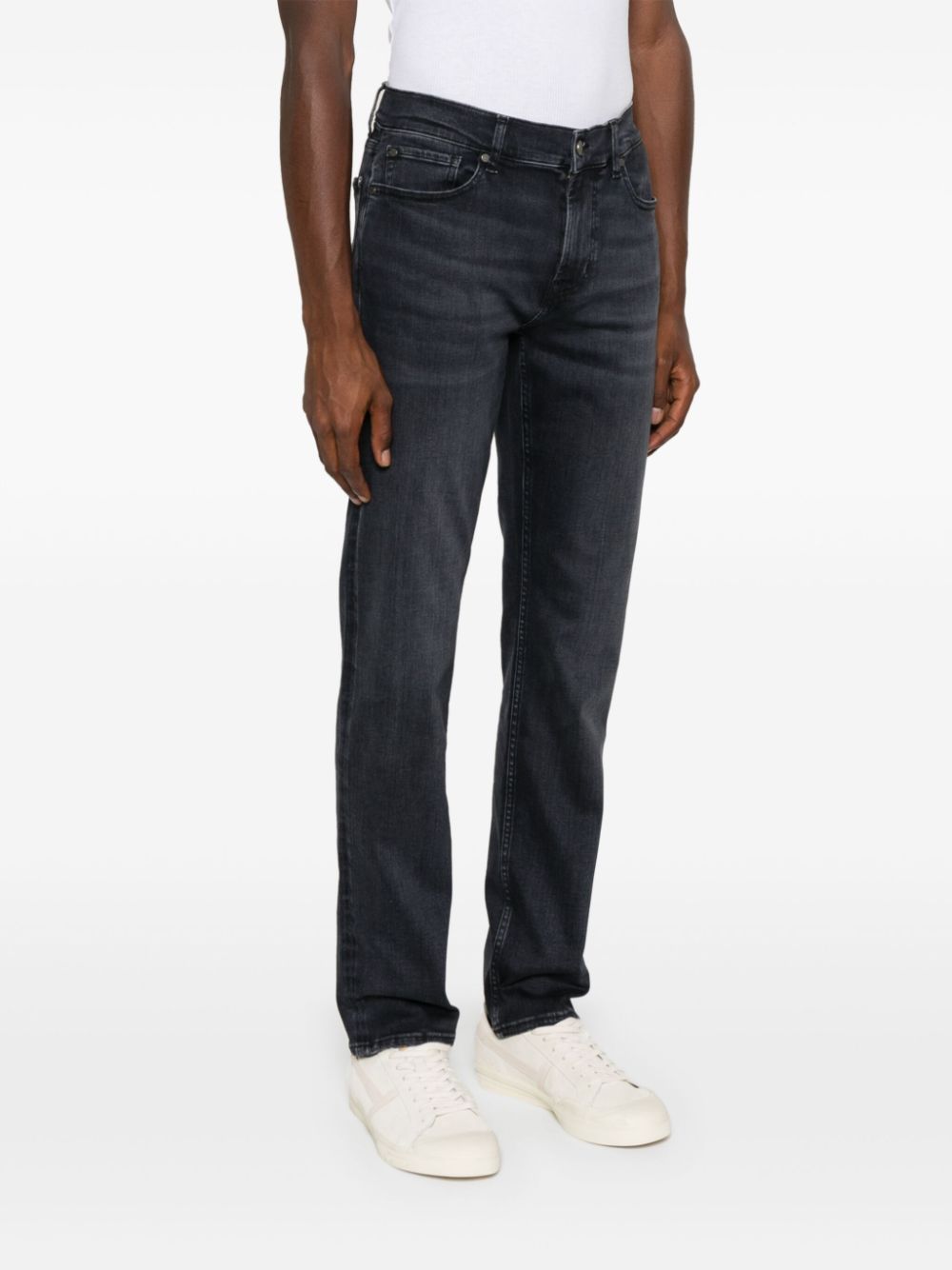 7 For All Mankind Slimmy Luxe Performance mid-rise slim-cut jeans