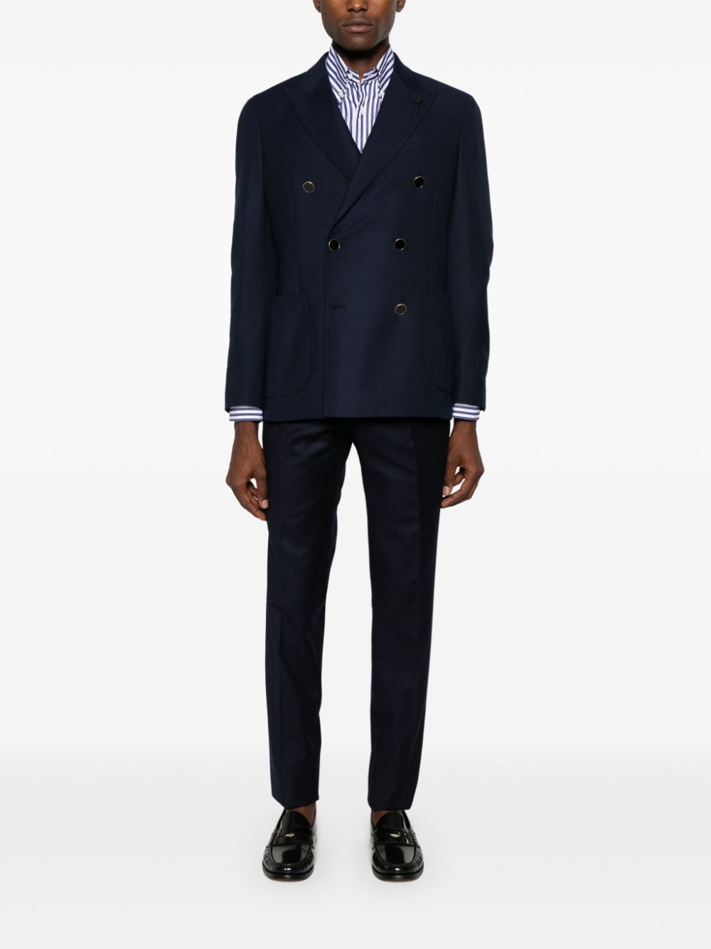 Brunello Cucinelli  striped poplin shirt