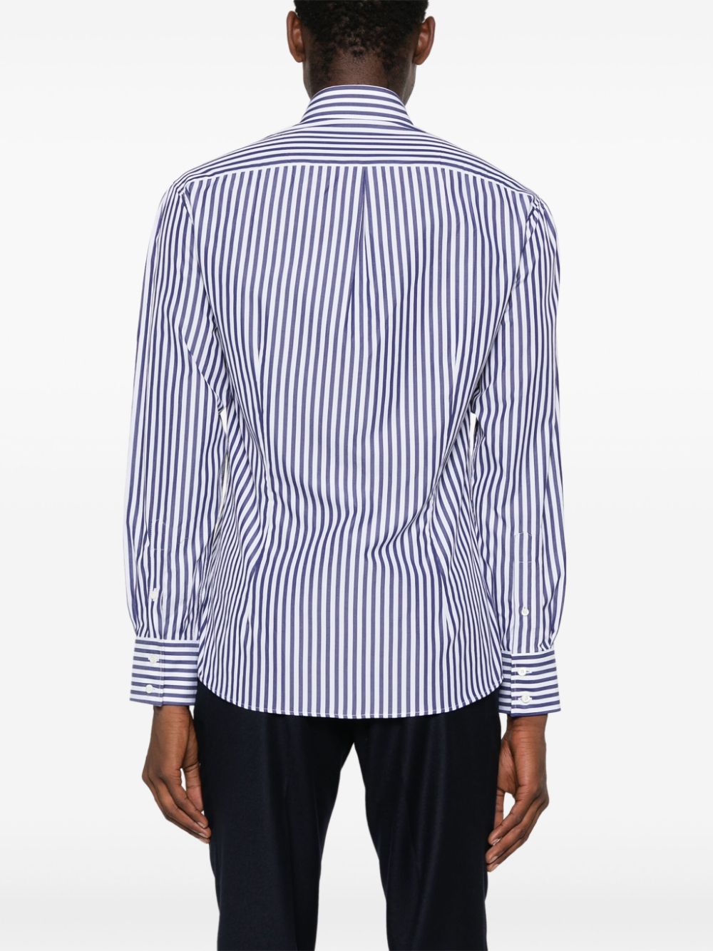 Brunello Cucinelli  striped poplin shirt