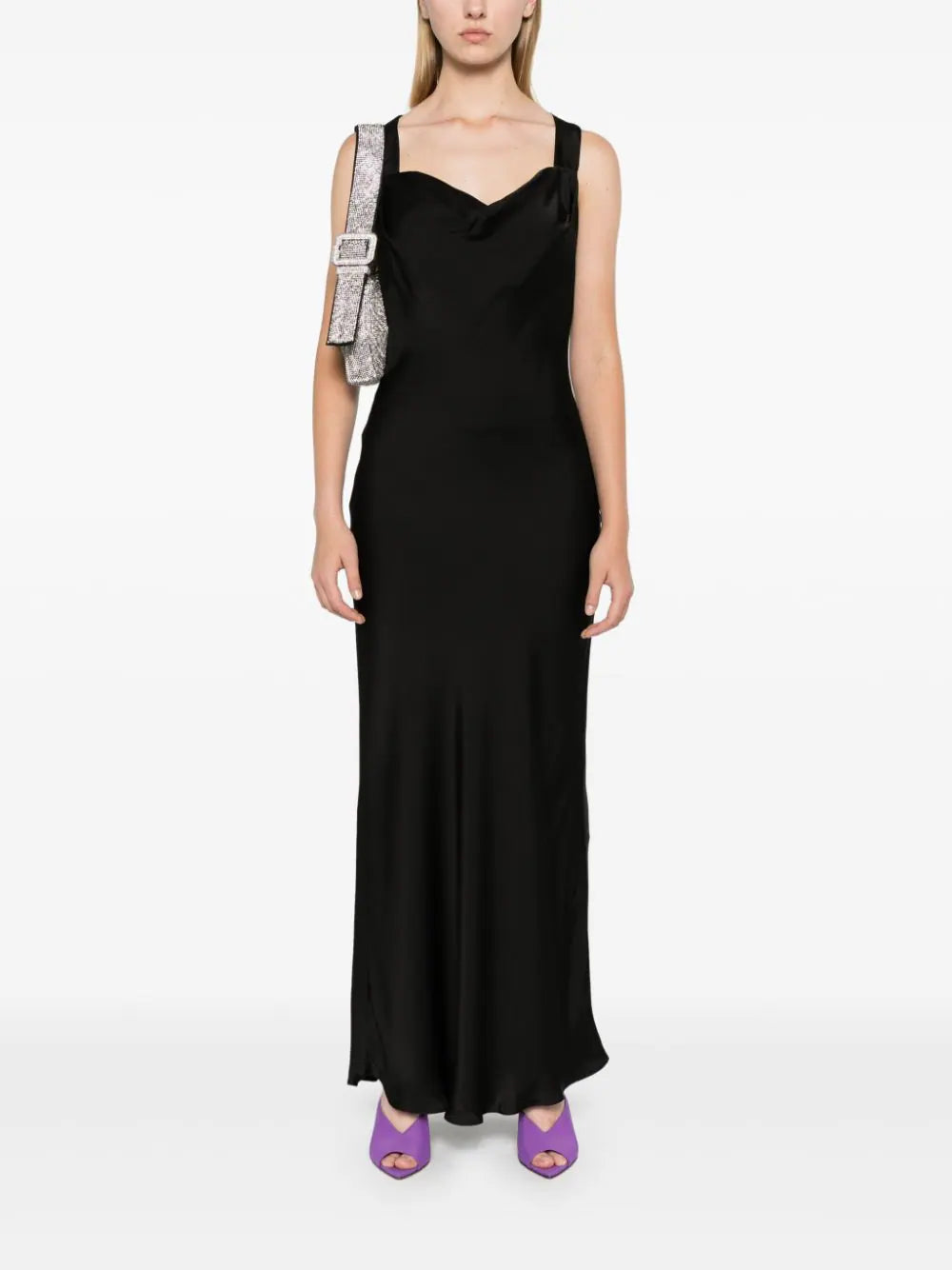 Blugirl  draped satin tube dress