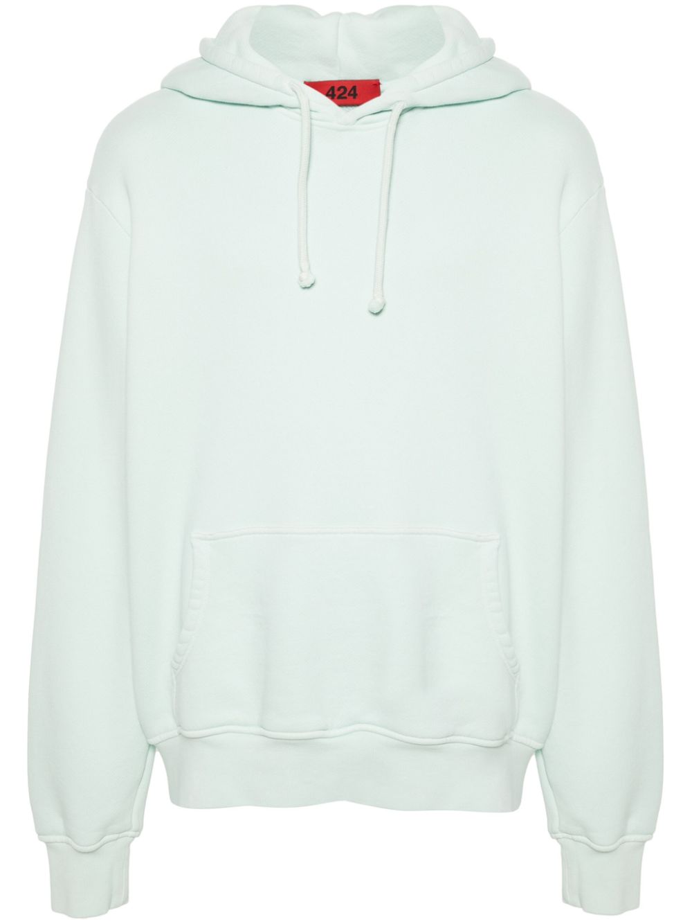 424  logo-embroidered hoodie