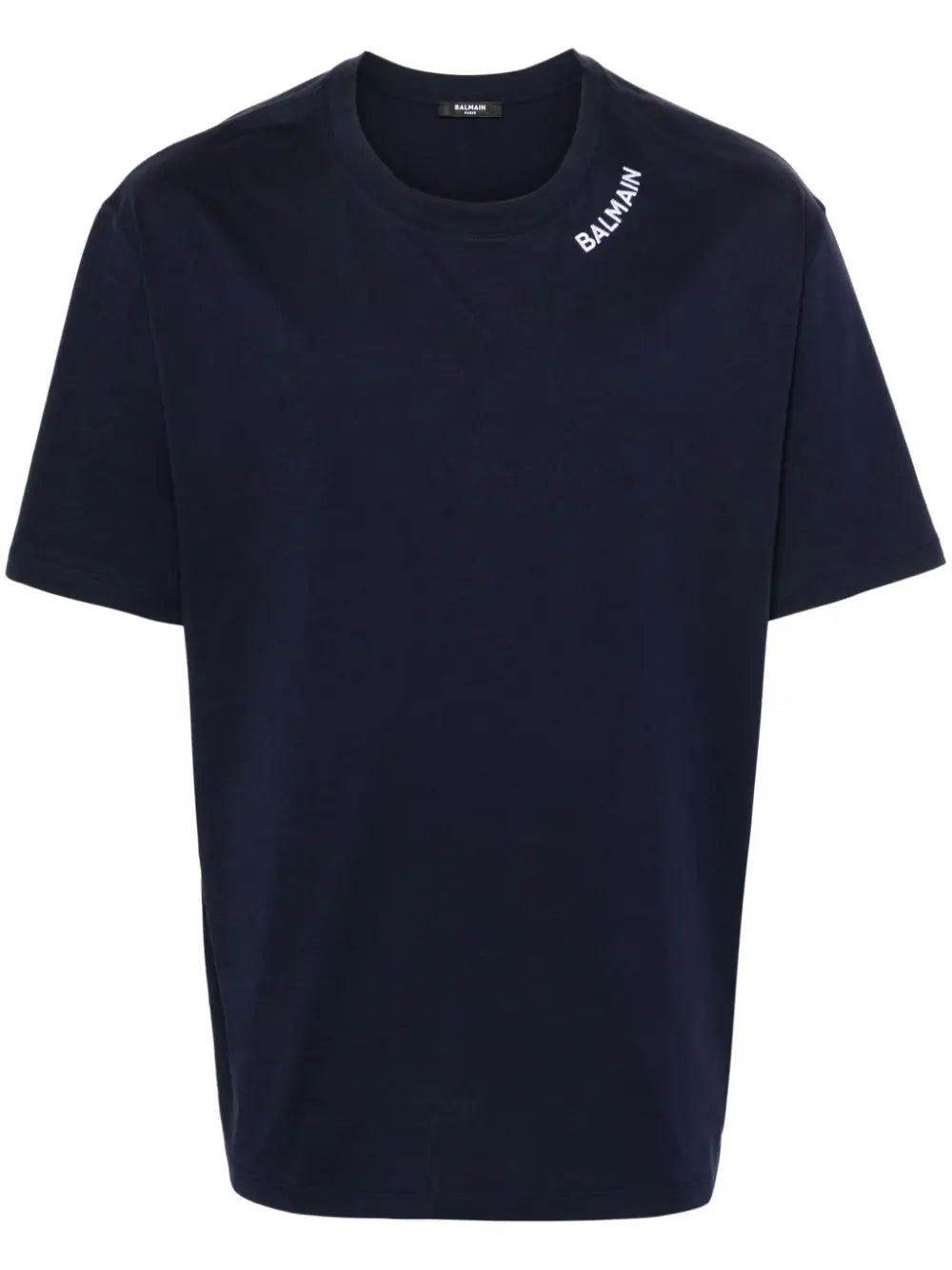 Balmain  logo-embroidered cotton T-shirt