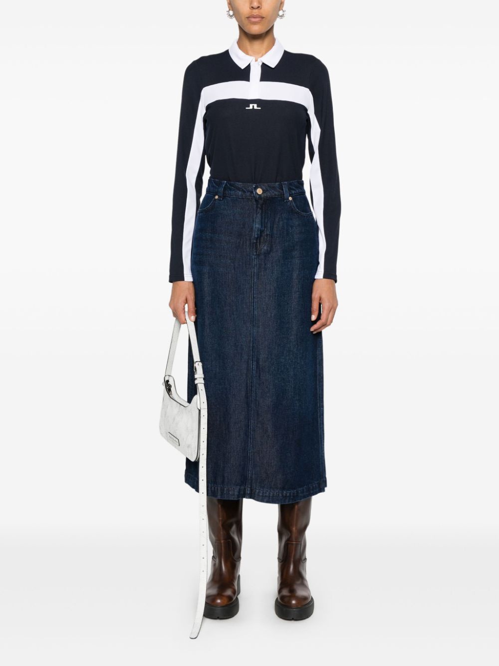 7 For All Mankind  Stormy midi skirt