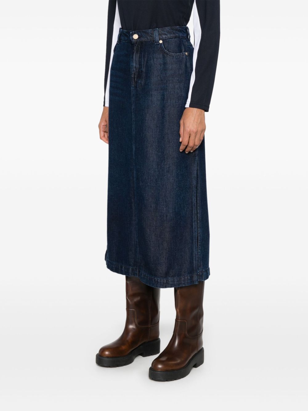 7 For All Mankind  Stormy midi skirt