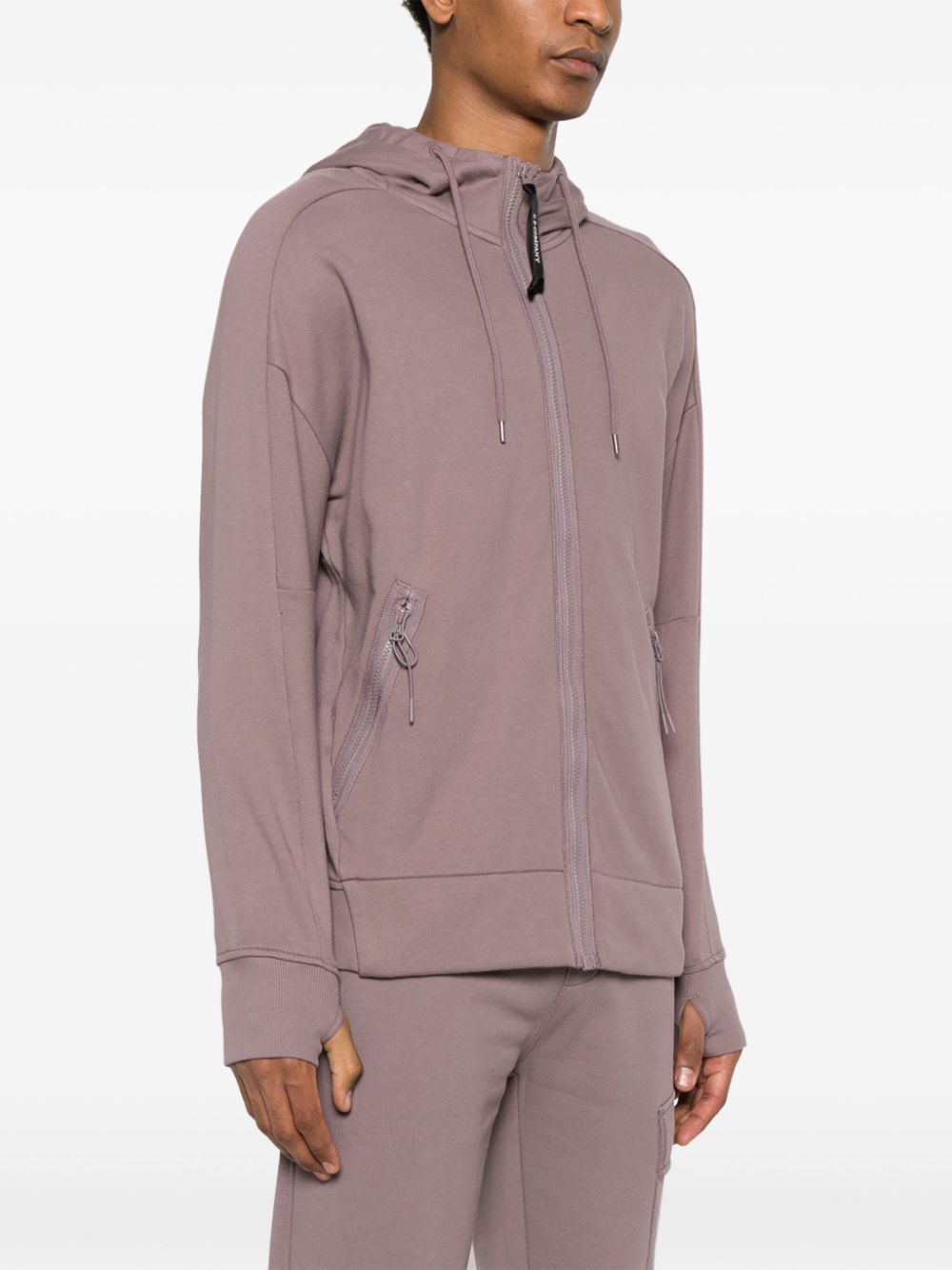 C.P. Company  Goggles-detail zip-up hoodie