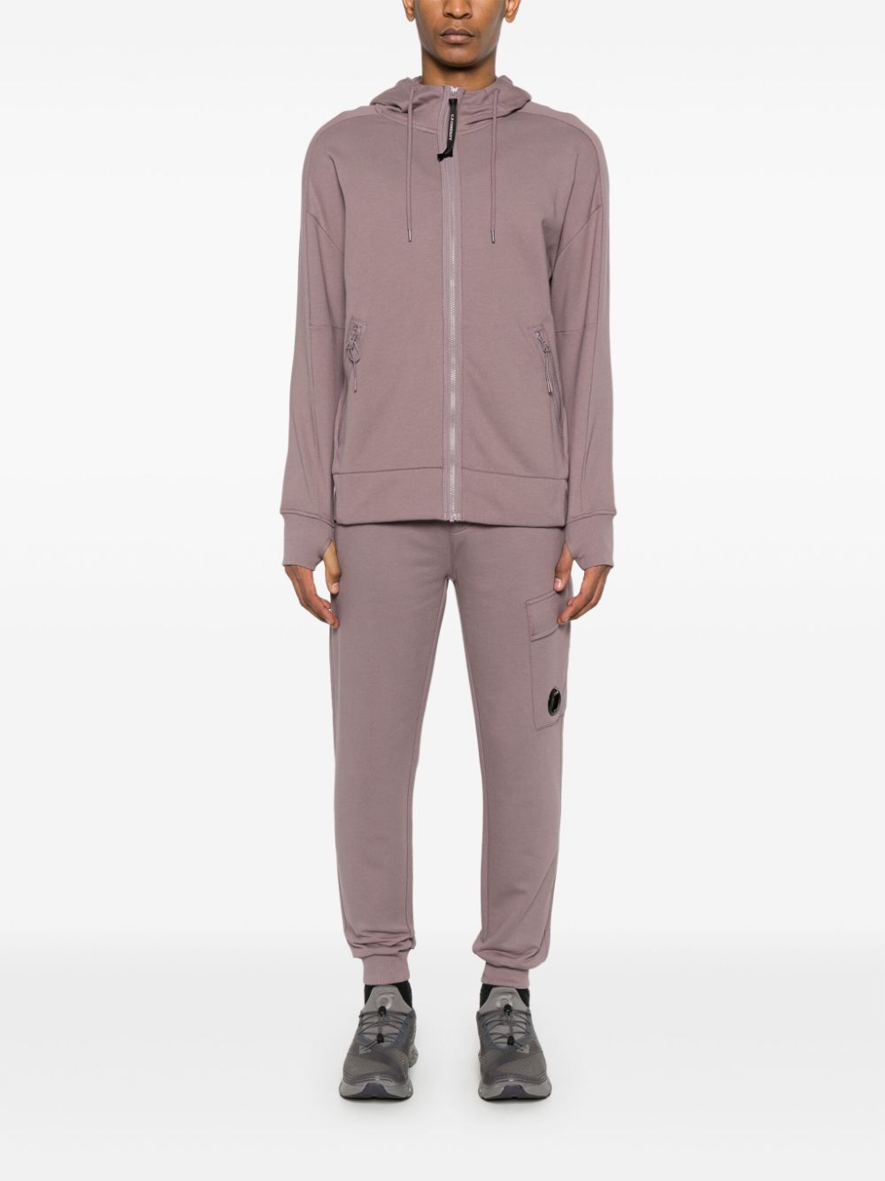 C.P. Company  Goggles-detail zip-up hoodie