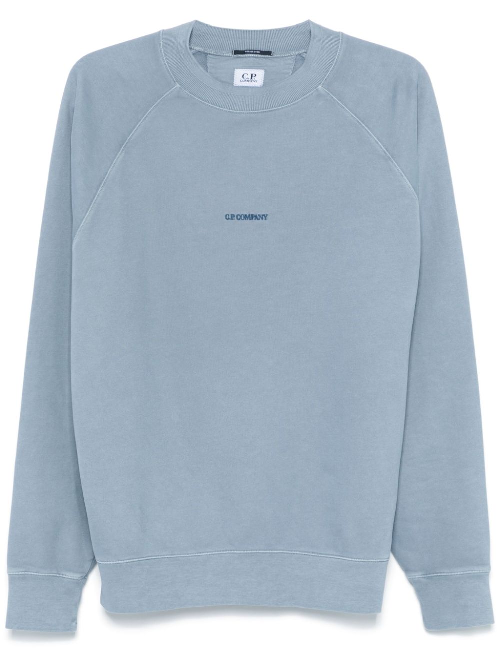 C.P. Company  logo-embroidered fleece sweatshirt