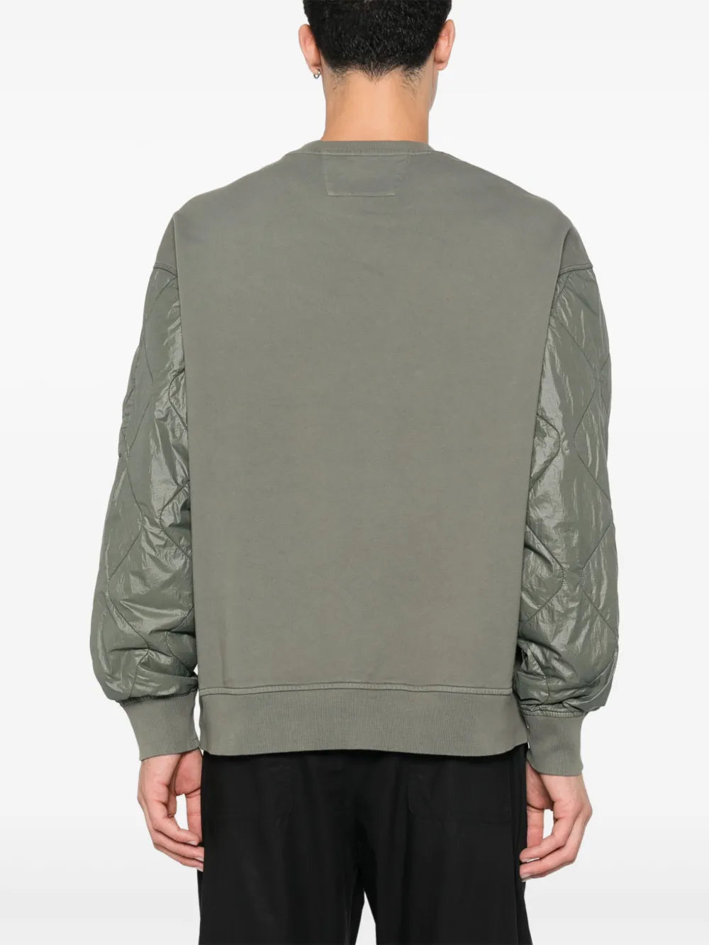 C.P. Company quilted-panels crew-neck sweatshirt