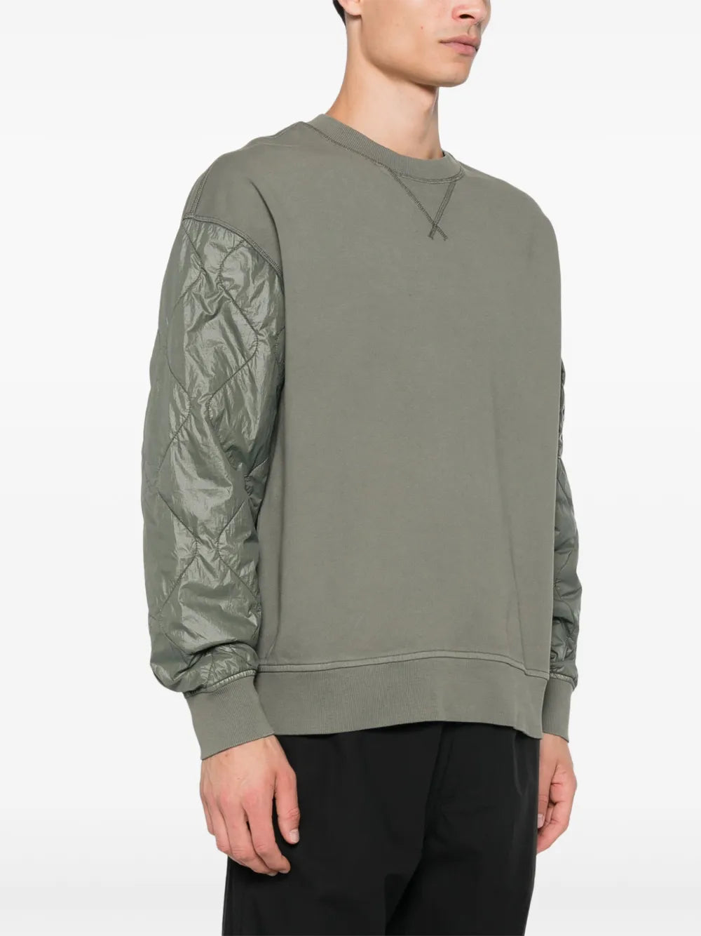 C.P. Company quilted-panels crew-neck sweatshirt