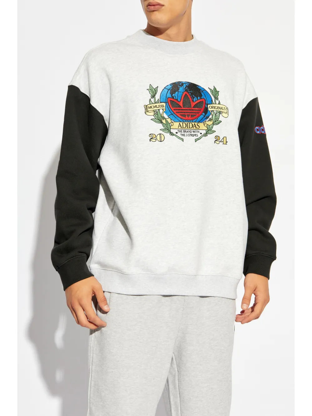 adidas  embroidered-logo sweatshirt