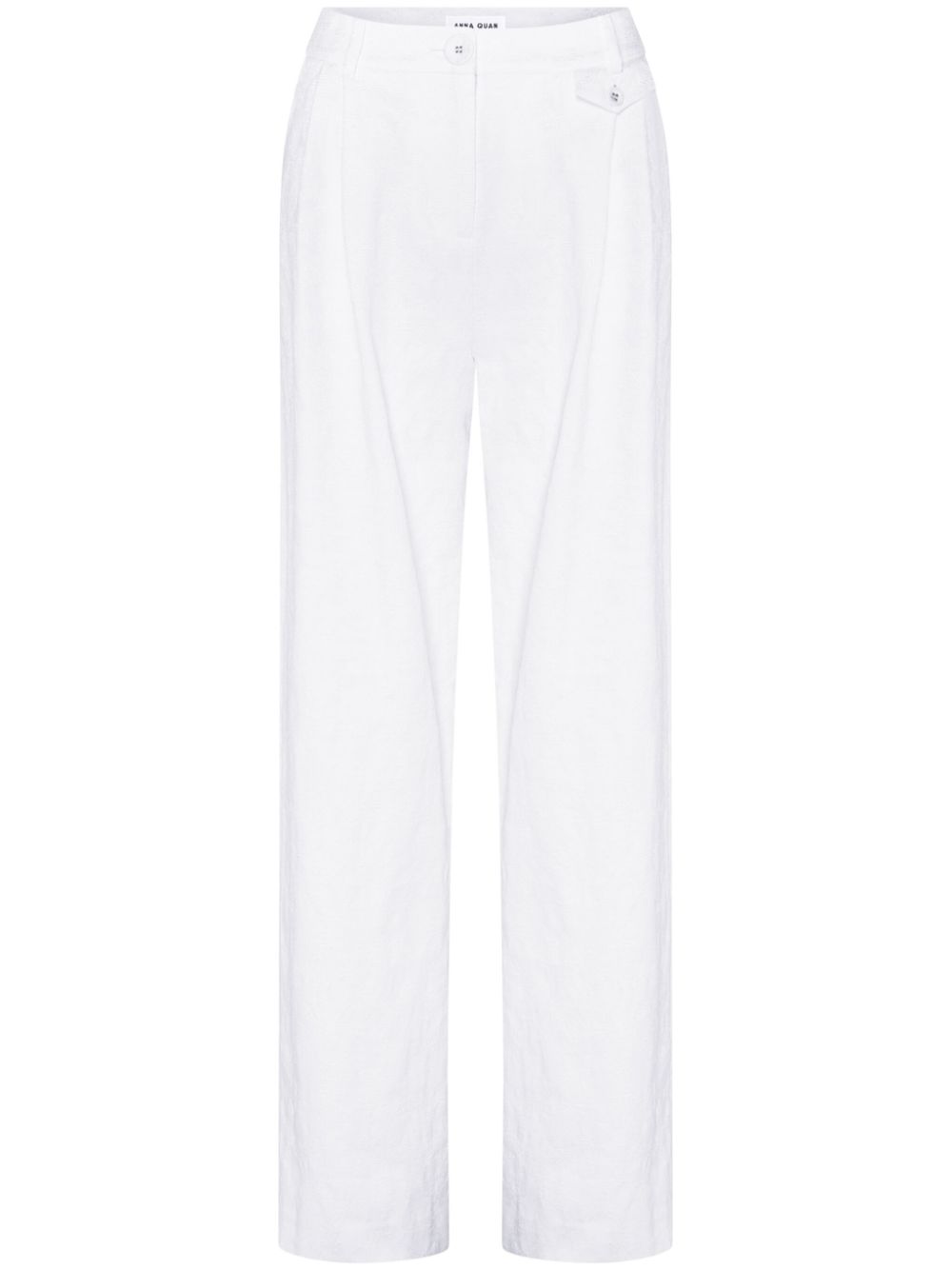 Anna Quan  pleat detailing straight-legged trousers