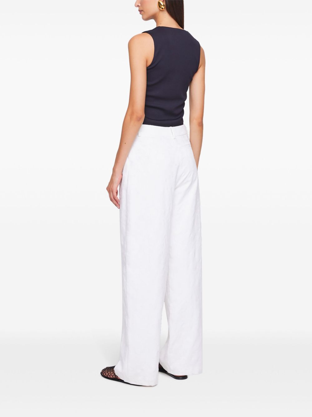 Anna Quan  pleat detailing straight-legged trousers