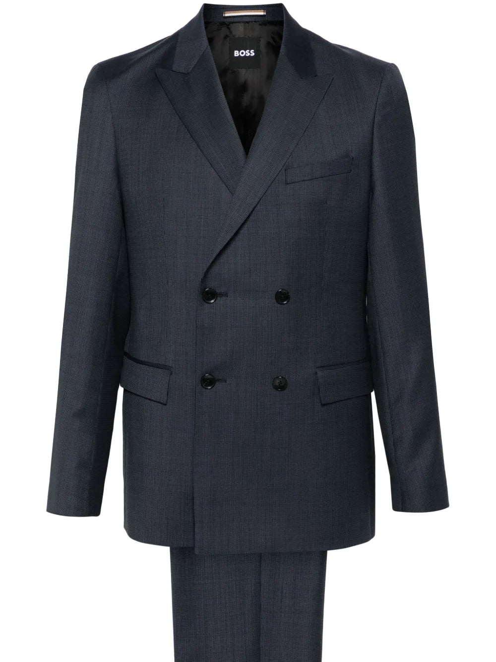 BOSS  virgin-wool double-breasted suit