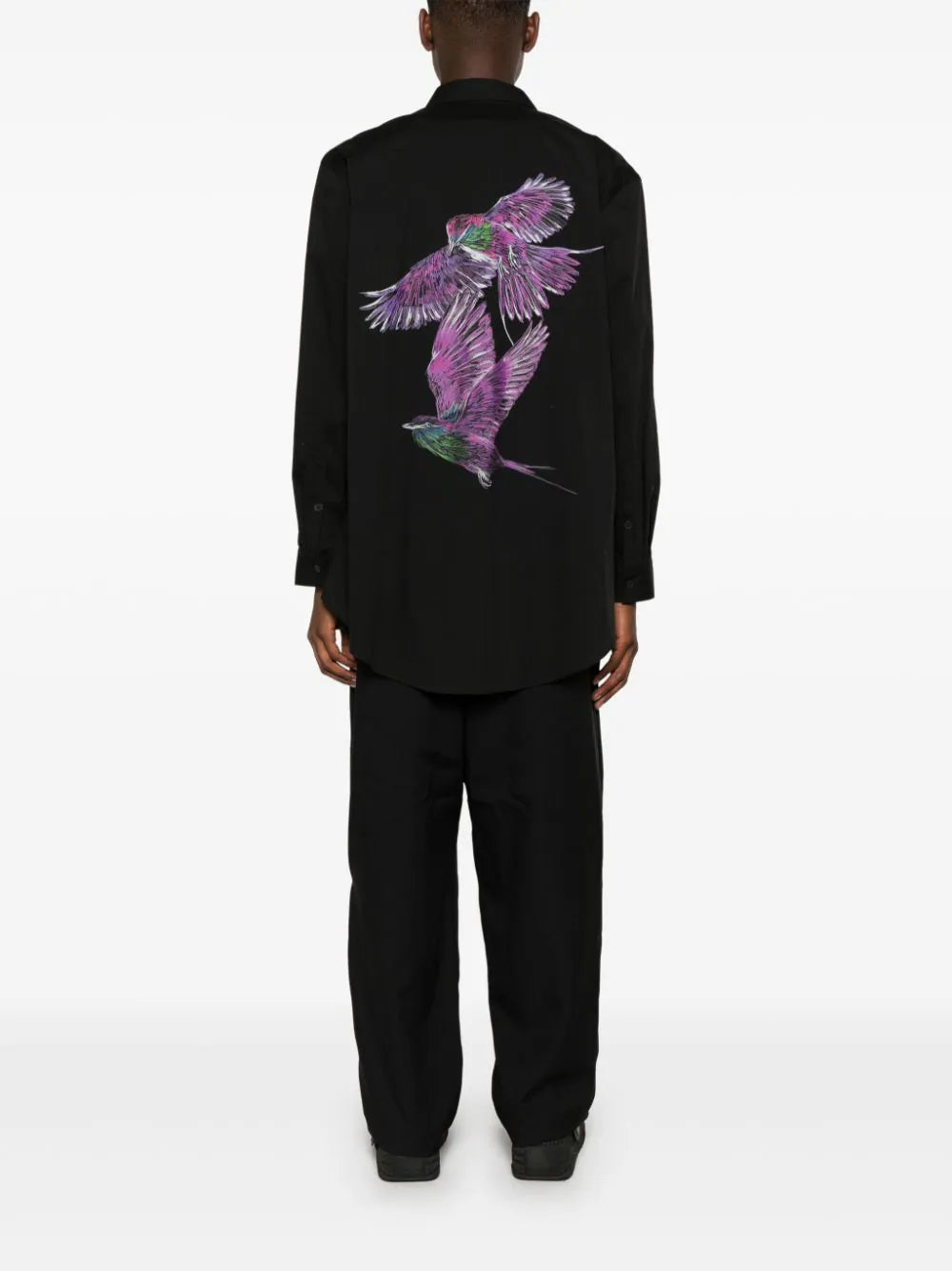 Y-3  bird-illustration shirt