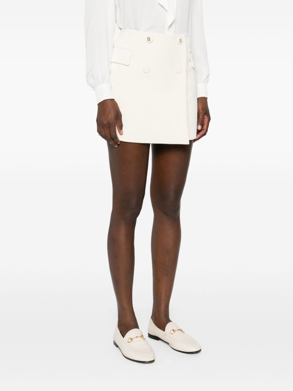 Blugirl logo-lettering mini skirt