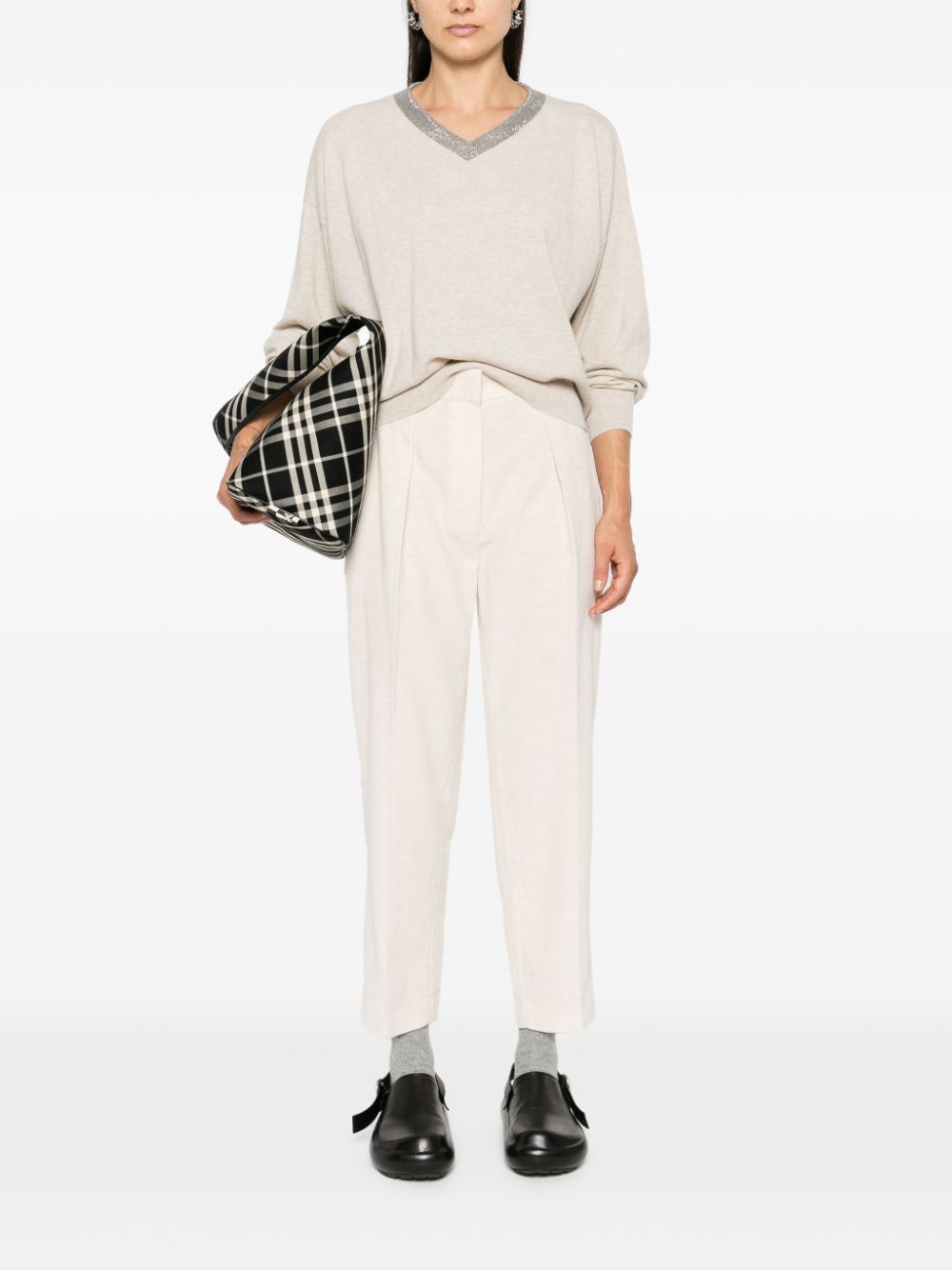 Brunello Cucinelli  Monili-detail trousers