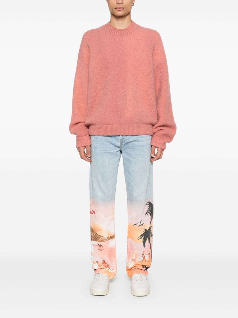 AMIRI logo-embroidered jeans