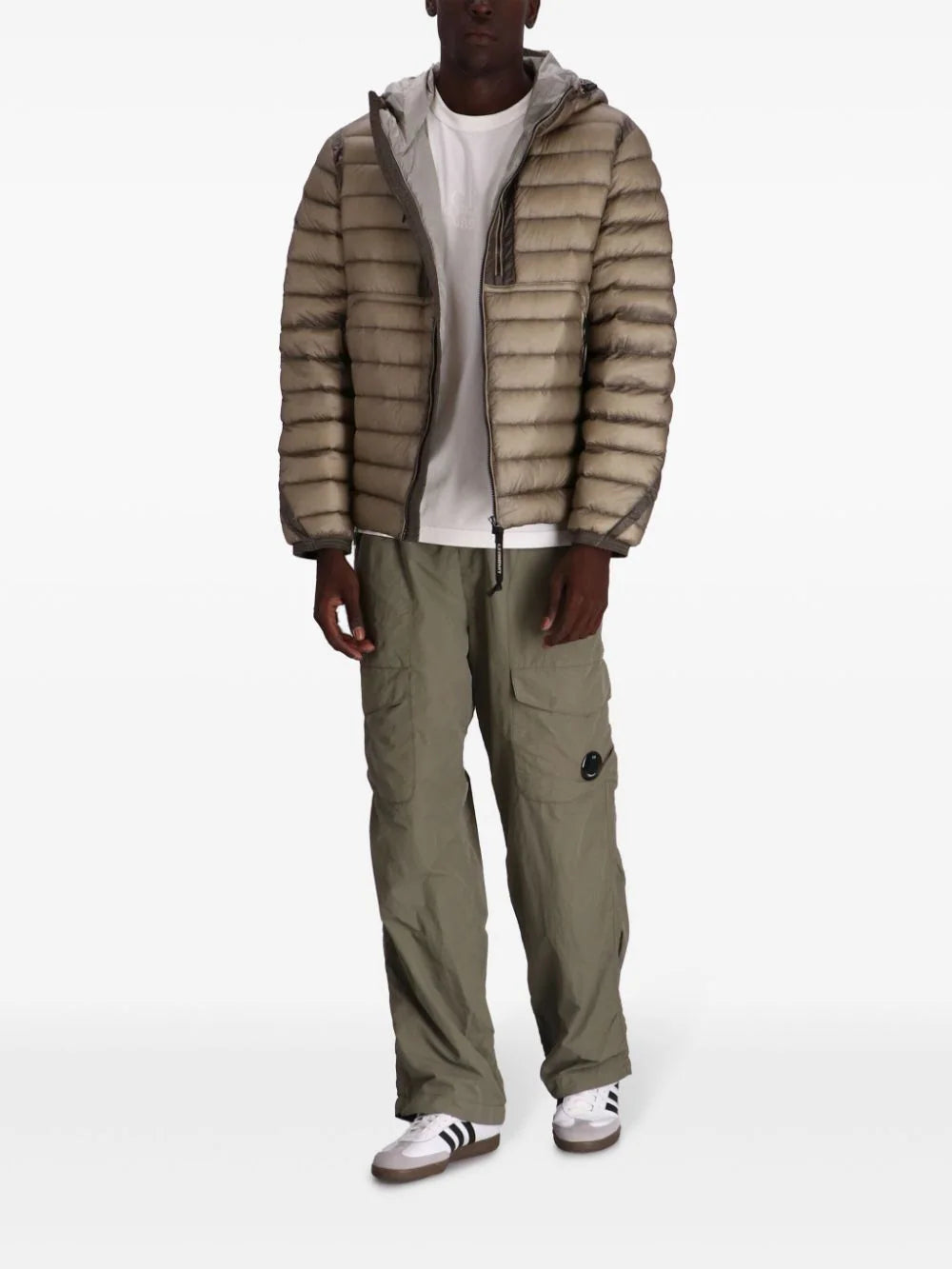 C.P. Company  D.D. Shell goggle down jacket
